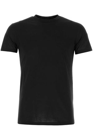T-shirt leggera in misto cotone e seta nera PT TORINO | TL5STM050LEL01CD0990